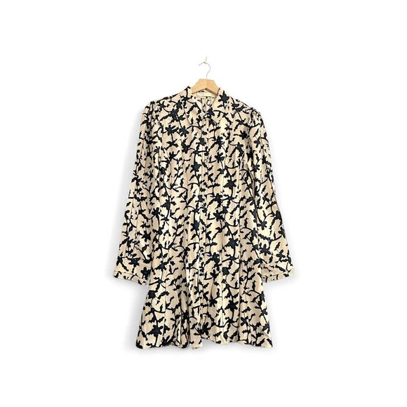 Ulla Johnson Roanne Printed Crepe Mini Dress, Size 4, Moonstone, New with tag - Picture 2 of 15